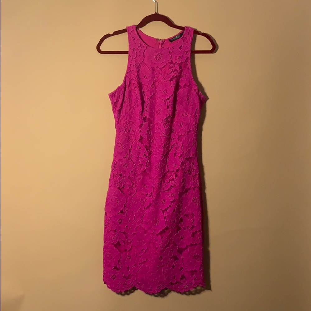 Hott Pink LAUREN Dress By Ralph Lauren